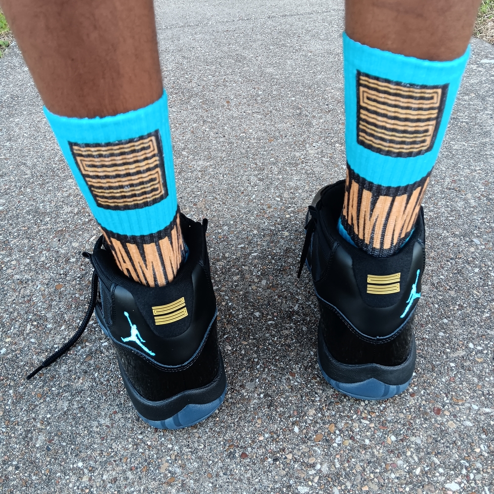 Gamma Blue 11s Socks - Picture 3 of 5
